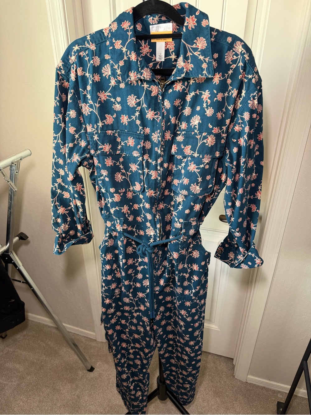 Future Collective x Jenny K. Lopez Floral Utility Jumpsuit - Size 12